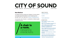 Desktop Screenshot of cityofsound.com